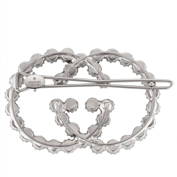 Gucci Silver Interlocking G Hair Clip main image 5